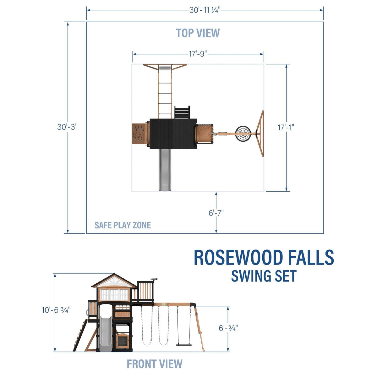 Rosewood Falls Swing Set - Prioka