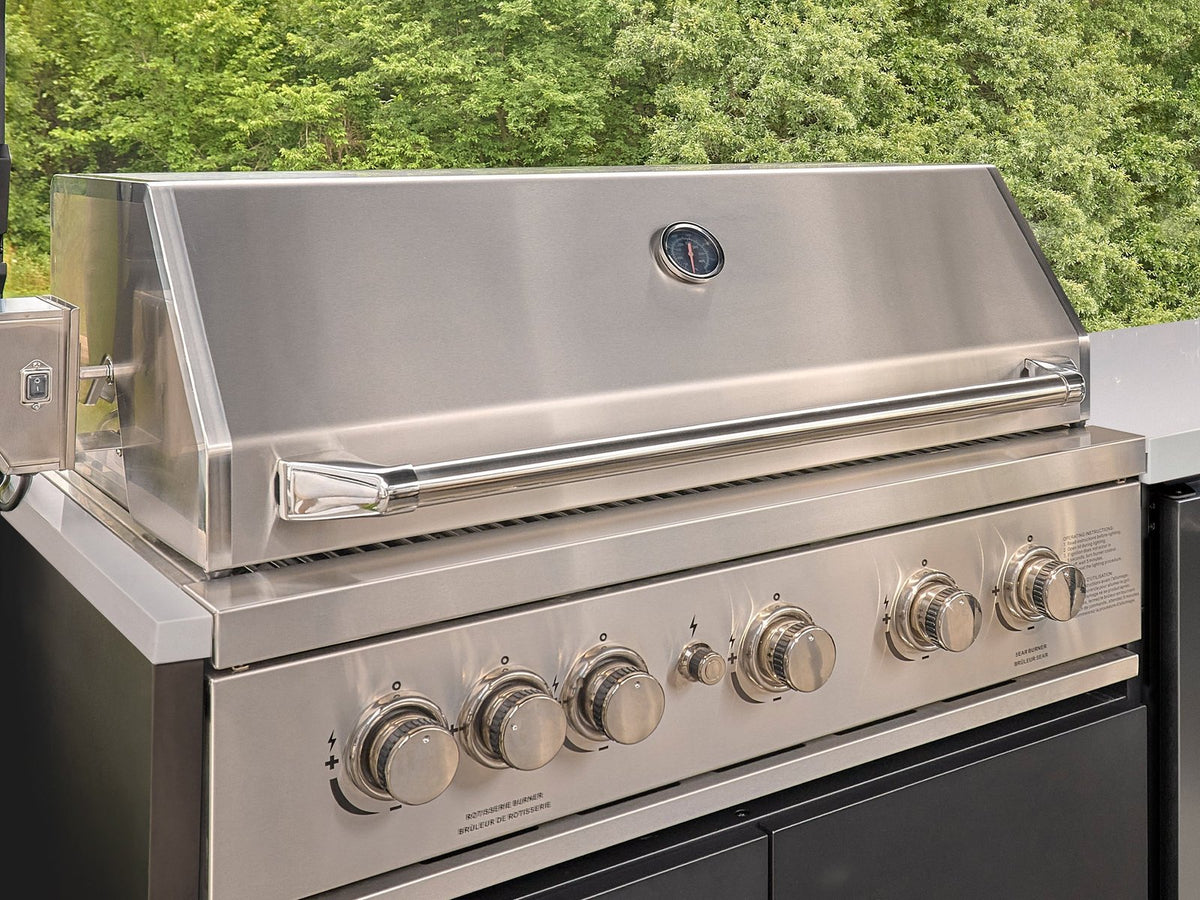 Emory Corner Outdoor Kitchen Island and Bar – Left