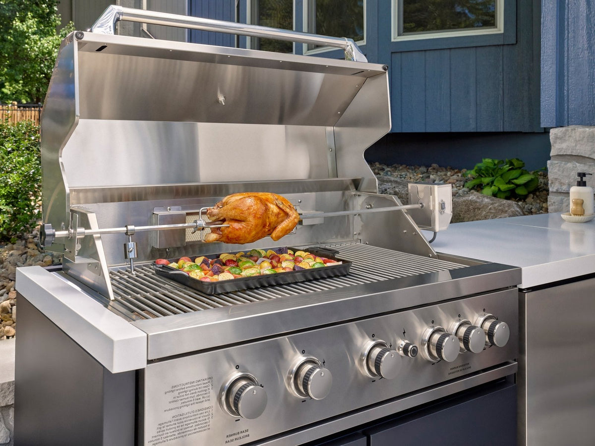 Emory Corner Outdoor Kitchen Island and Bar – Left