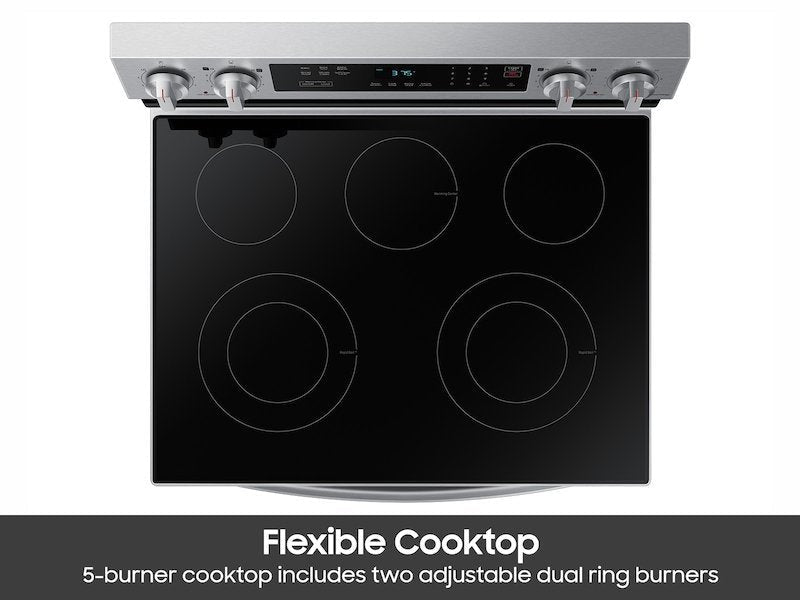 Samsung 6.3 Cu. Ft. Smart Freestanding Electric Range NE63A6311SS - Prioka