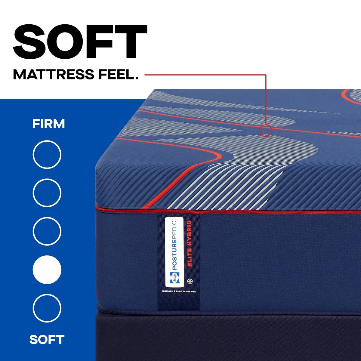 Sealy Posturepedic Elite Hybrid Brenham II 14" Soft Mattress - Prioka
