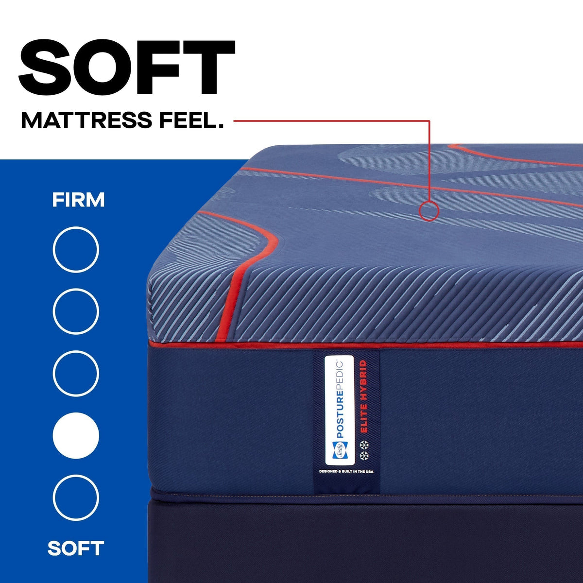 Sealy Posturepedic Elite Hybrid High Point II 14" Soft Mattress - Prioka