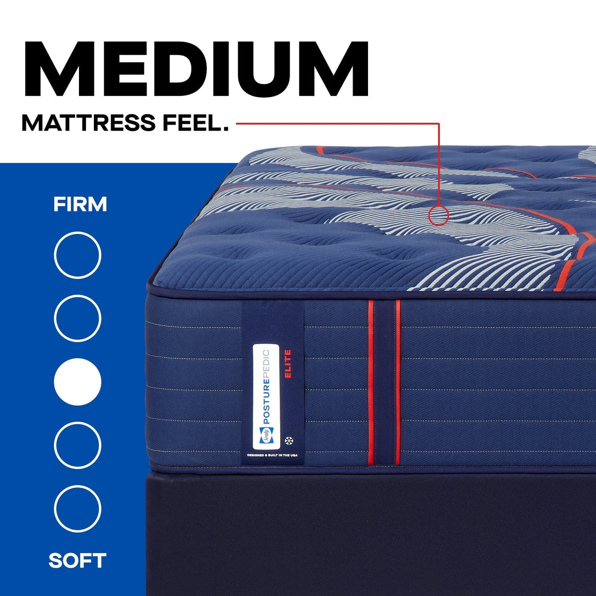 Sealy Posturepedic Elite Spring Brenham II 15" Medium Tight Top Mattress - Prioka