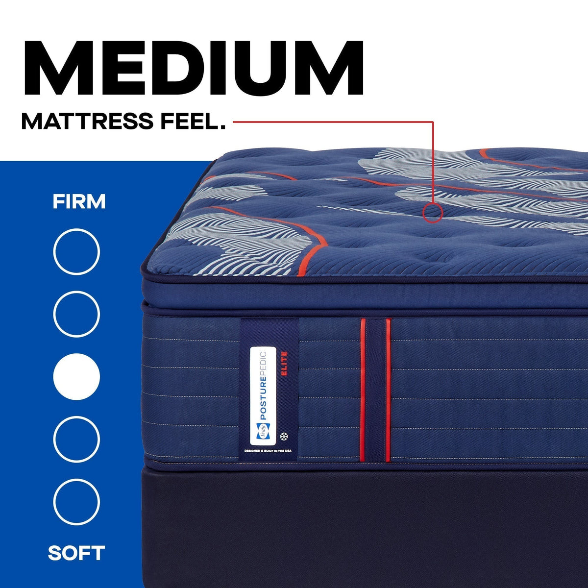Sealy Posturepedic Elite Spring Brenham II 16" Medium Euro Pillowtop Mattress - Prioka