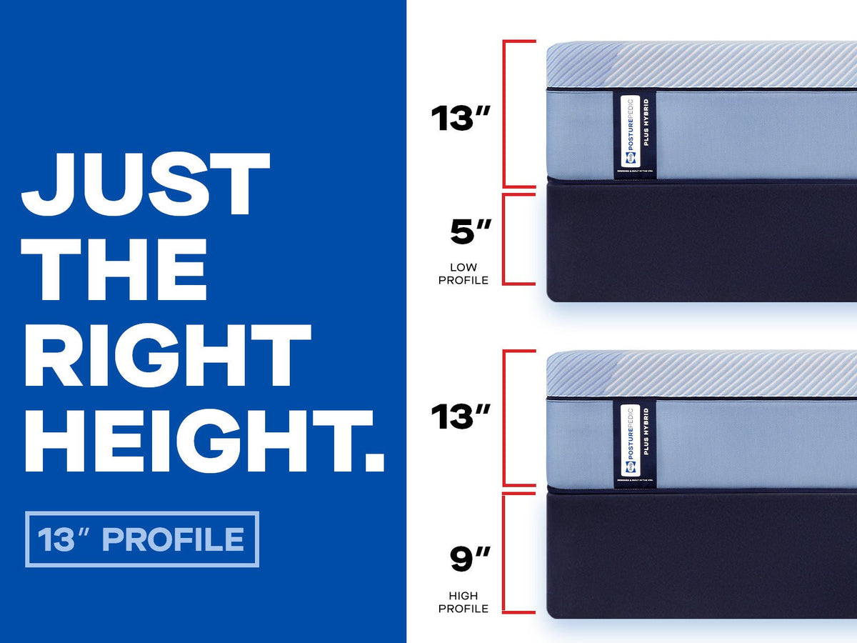 Sealy Posturepedic Plus Paterson II 13" Medium Hybrid Tight Top Mattress - Prioka