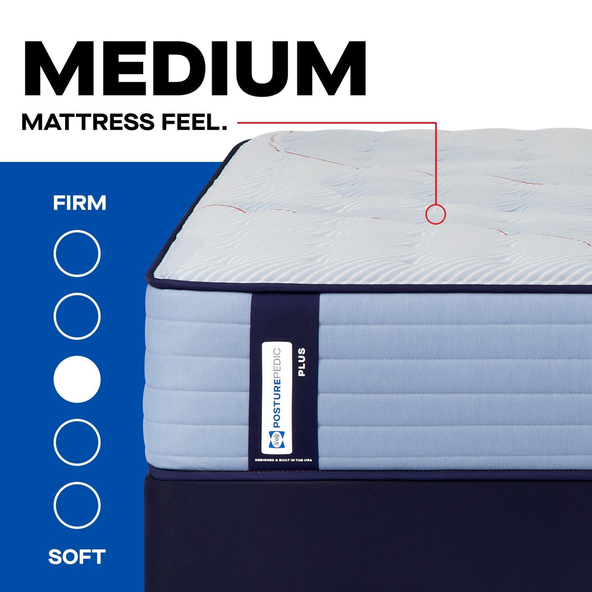 Sealy Posturepedic Plus Spring Paterson II 14" Medium Tight Top Mattress - Prioka