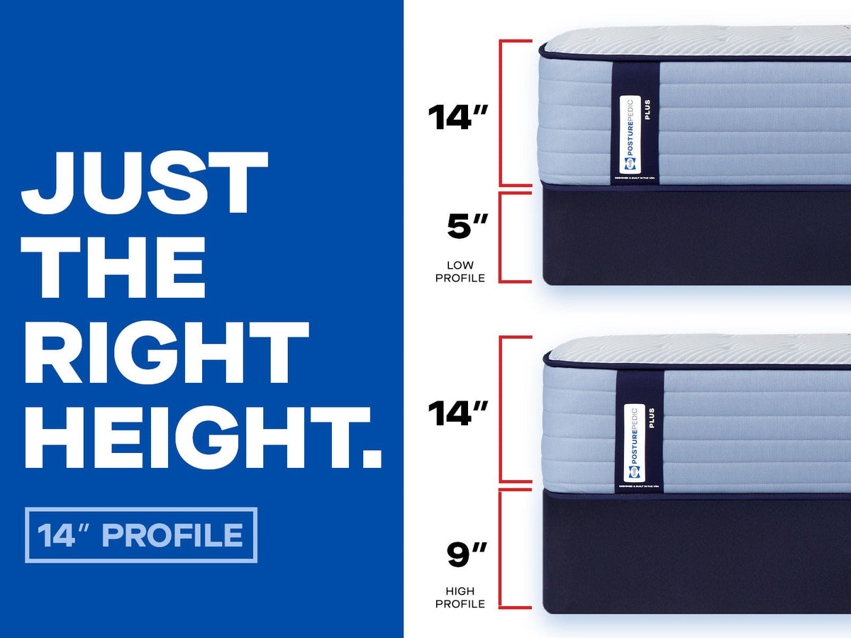 Sealy Posturepedic Plus Spring Paterson II 14" Medium Tight Top Mattress - Prioka