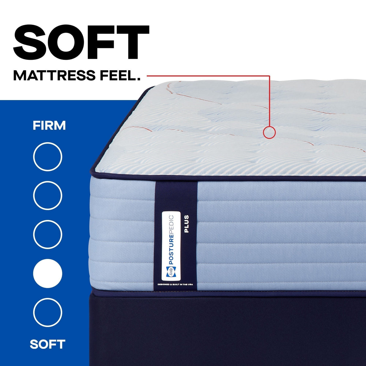 Sealy Posturepedic Plus Spring Paterson II 14" Soft Tight Top Mattress - Prioka
