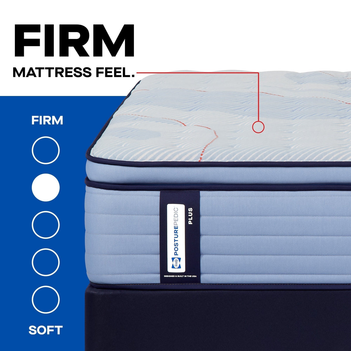 Sealy Posturepedic Plus Spring Paterson II 15" Firm Euro Pillowtop Mattress - Prioka