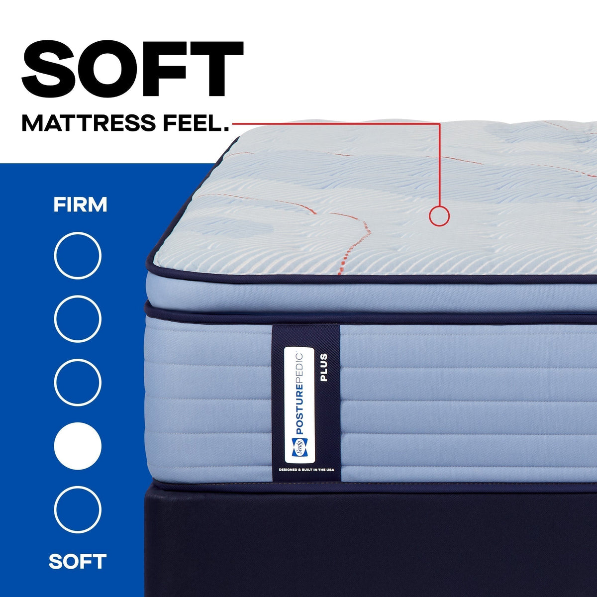 Sealy Posturepedic Plus Spring Paterson II 15" Soft Euro Pillowtop Mattress - Prioka