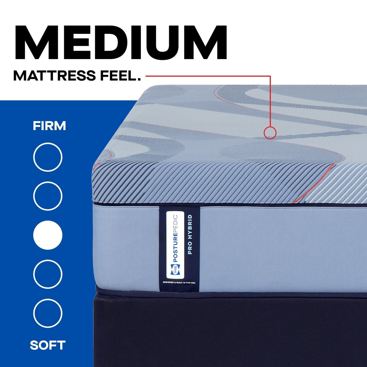 Sealy Posturepedic Pro Hybrid Dupont II 13" Medium Tight Top Mattress - Prioka