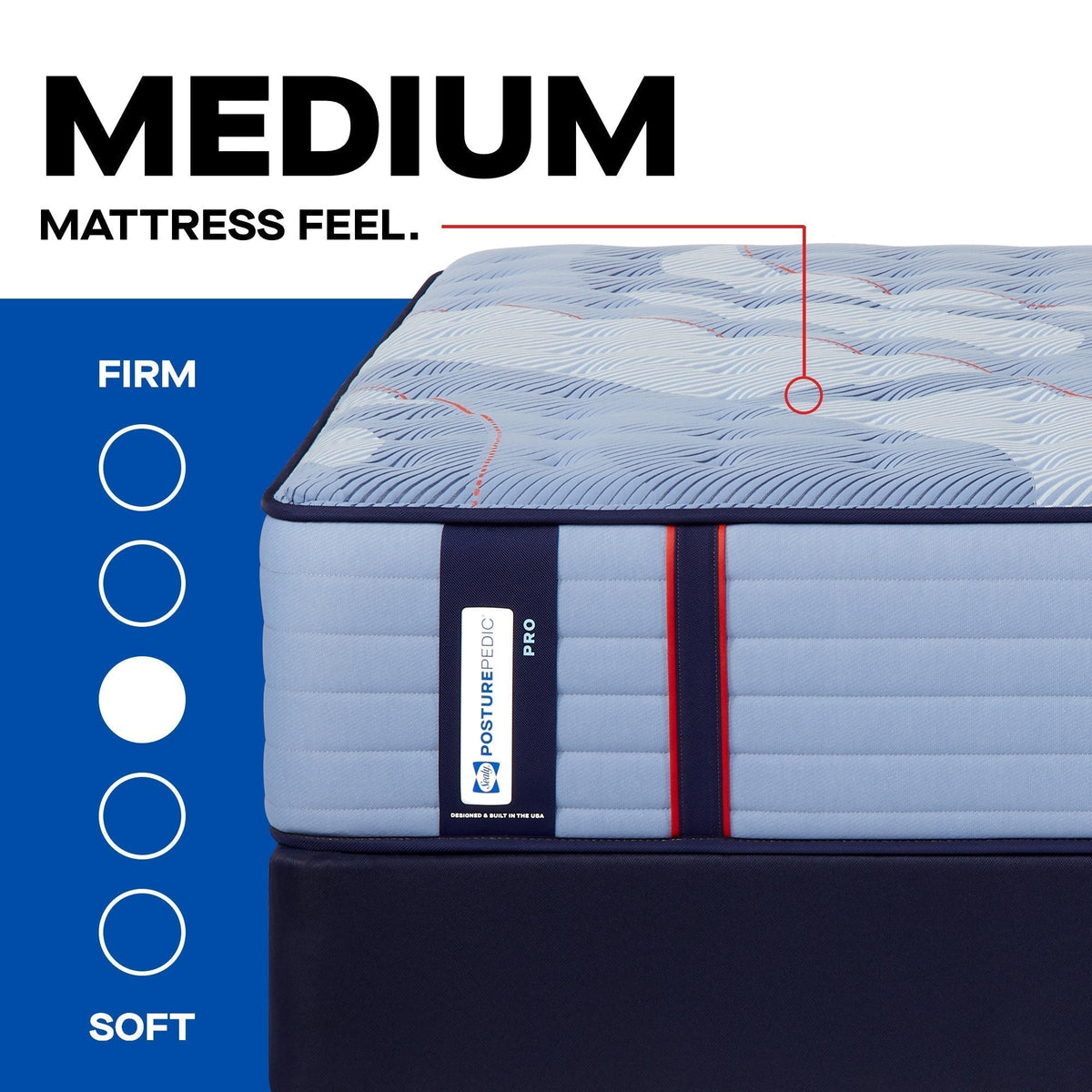 Sealy Posturepedic Pro Spring Dupont II 14" Medium Tight Top Mattress - Prioka
