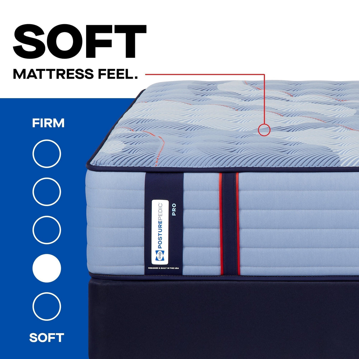 Sealy Posturepedic Pro Spring Dupont II 14" Soft Tight Top Mattress - Prioka