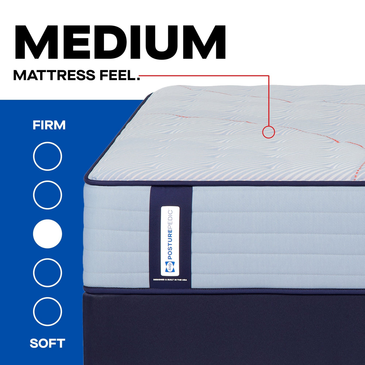 Sealy Posturepedic Spring Medina II 13" Medium Tight Top Mattress - Prioka
