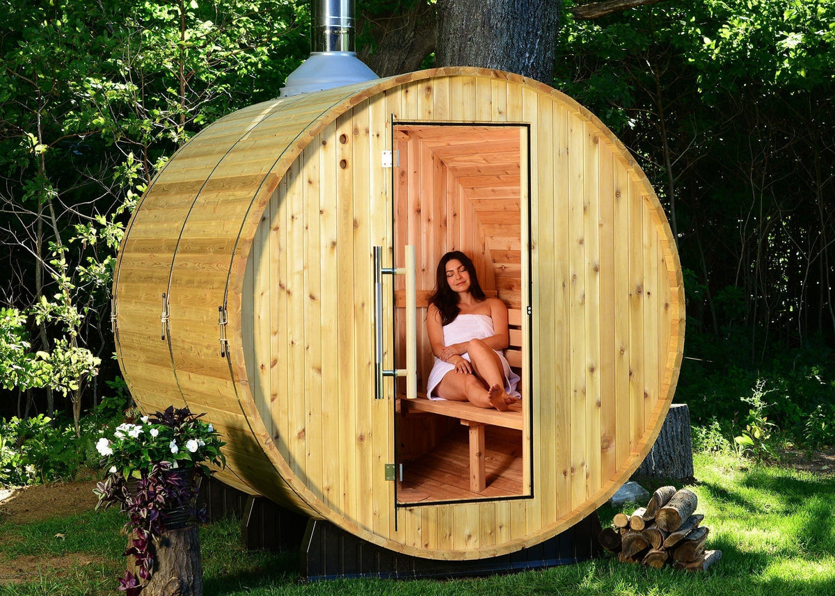 Seneca 6 Person Barrel Sauna - Prioka