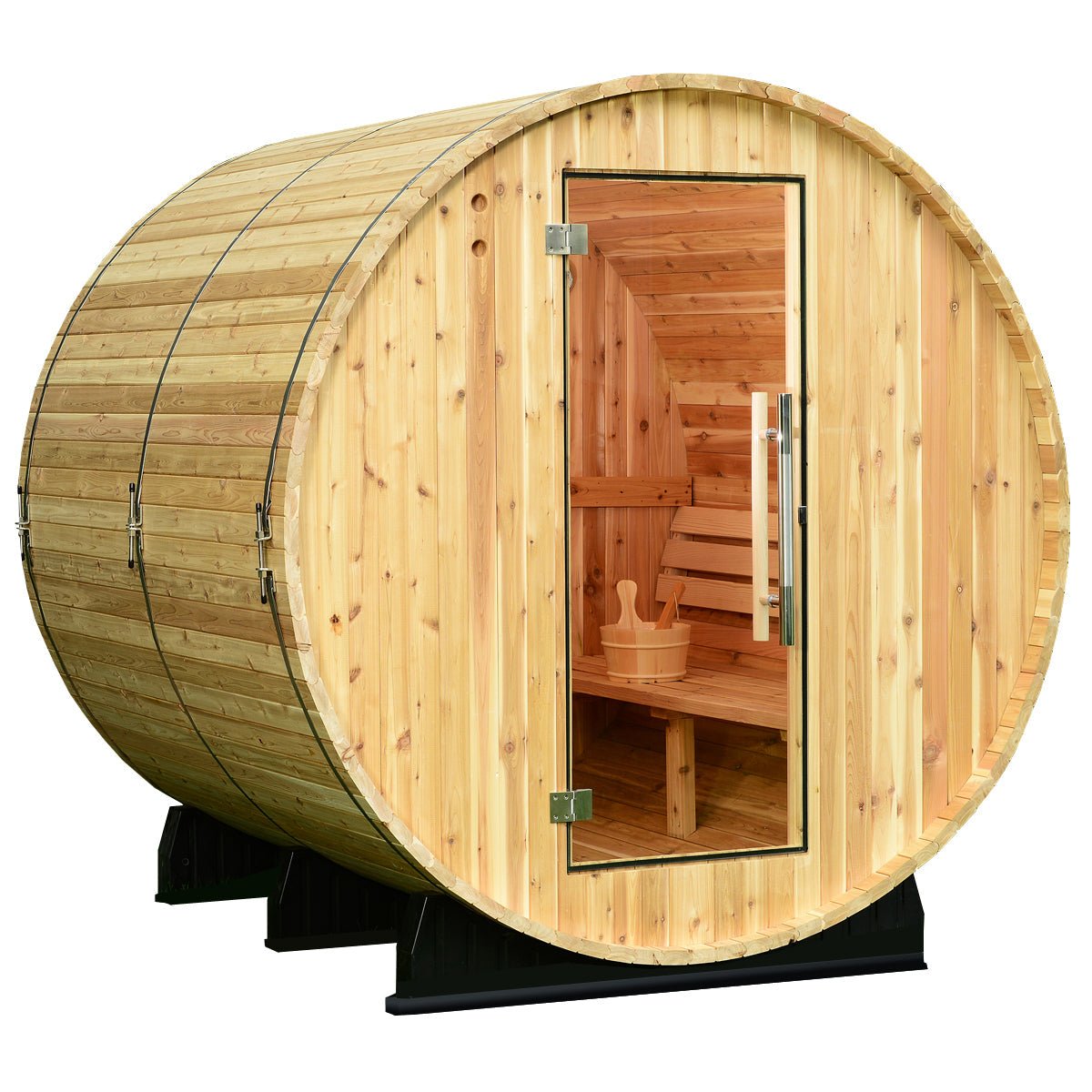 Seneca 6 Person Barrel Sauna - Prioka
