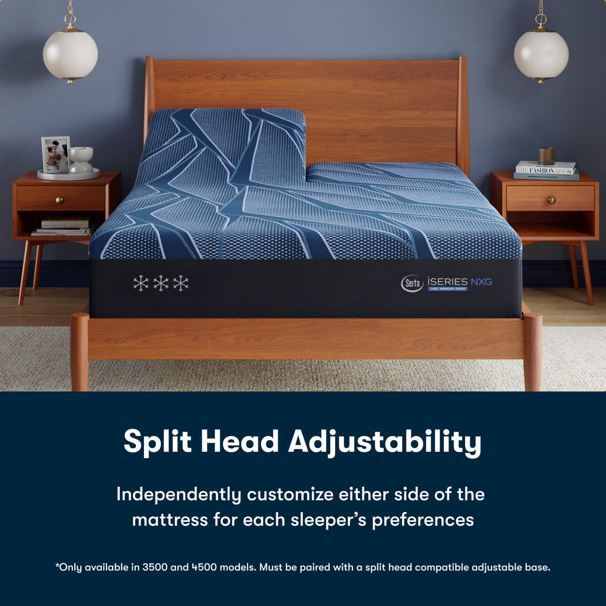 Serta iSeries NXG 3500 Medium Mattress - Balanced Cooling Foam Support for All Sleep Positions - Prioka