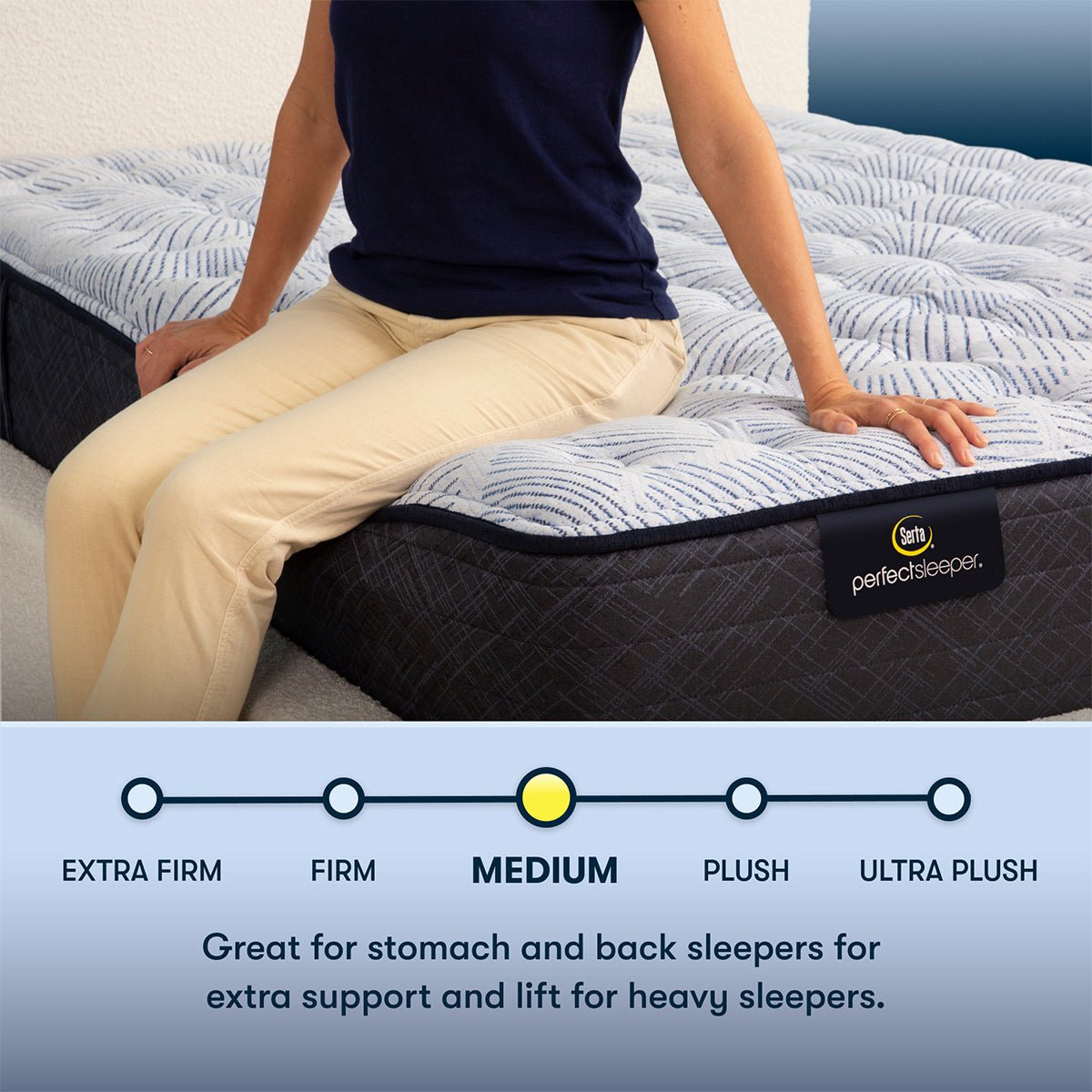 Serta Perfect Sleeper® Nurture Night 13.5" Medium Mattress - Prioka
