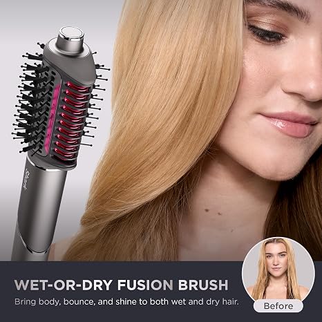 Shark FlexFusion HD651S Ceramic Air Styler & Hair Straightener – Metallic Mist - Prioka