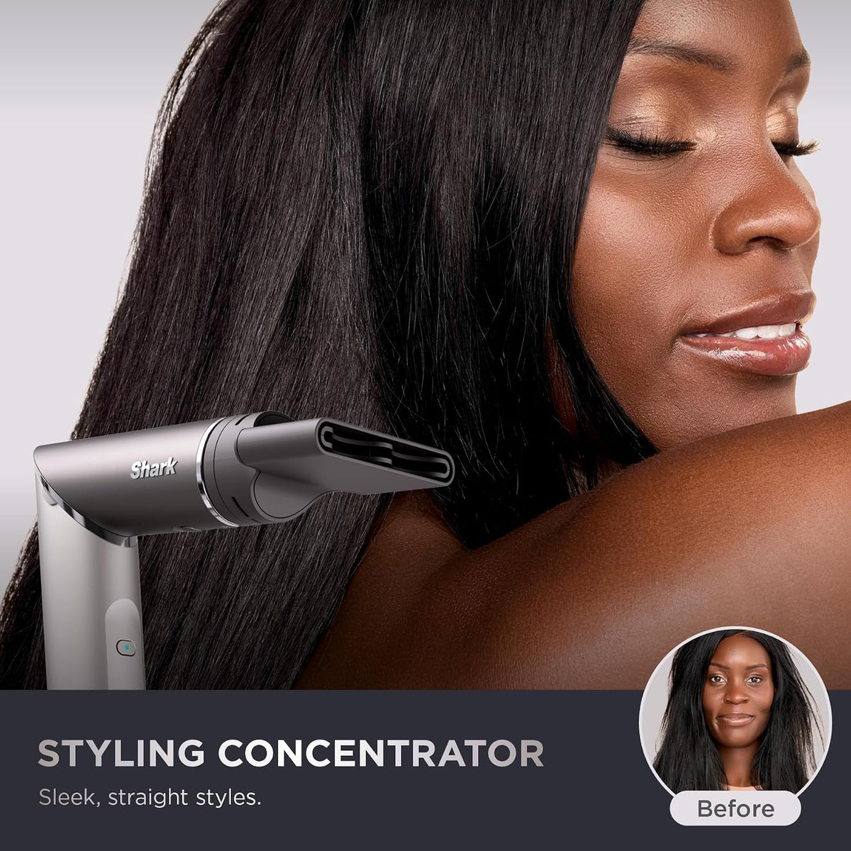 Shark FlexFusion HD651S Ceramic Air Styler & Hair Straightener – Metallic Mist - Prioka