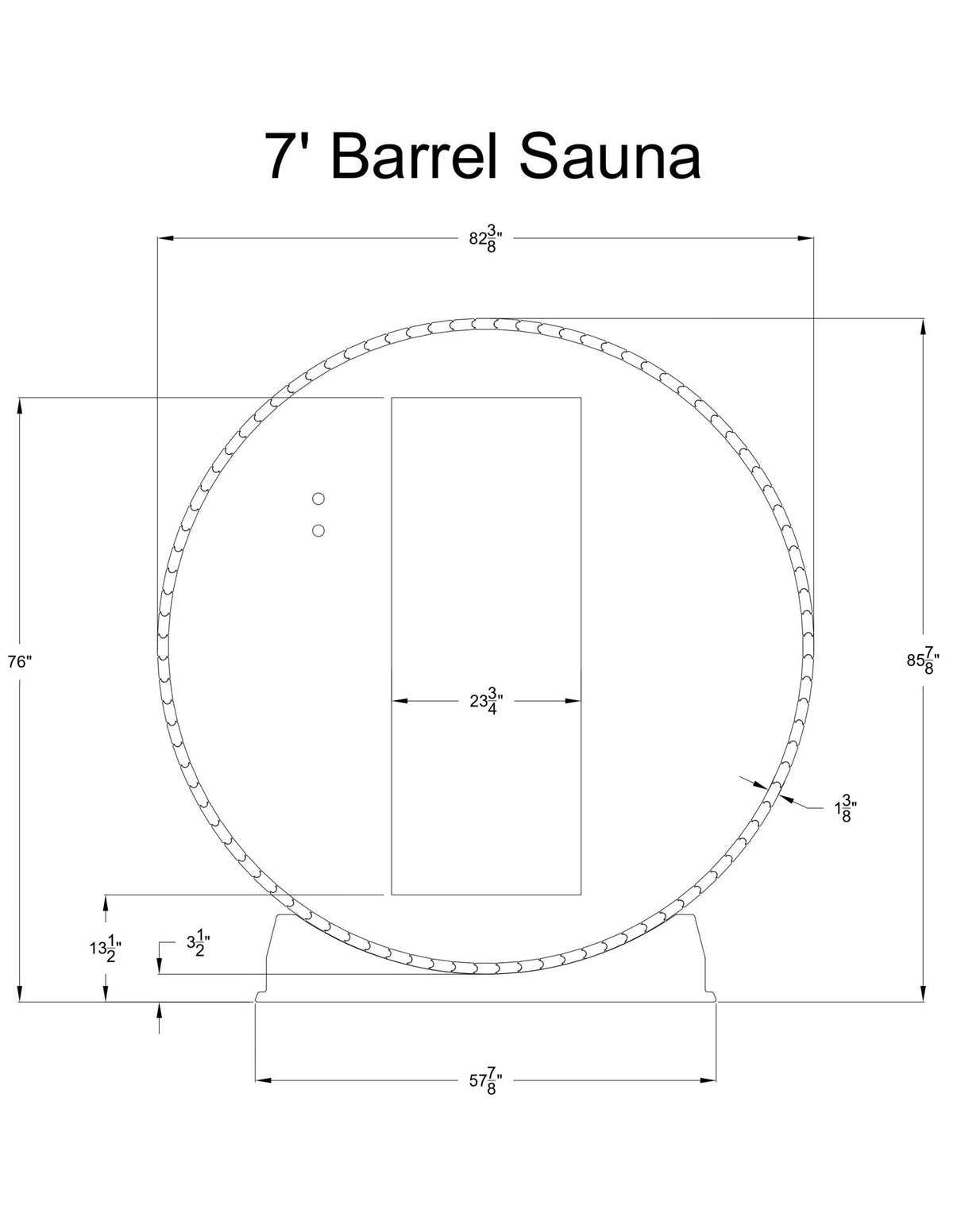 Shenandoah 4 Person Barrel Sauna - Prioka