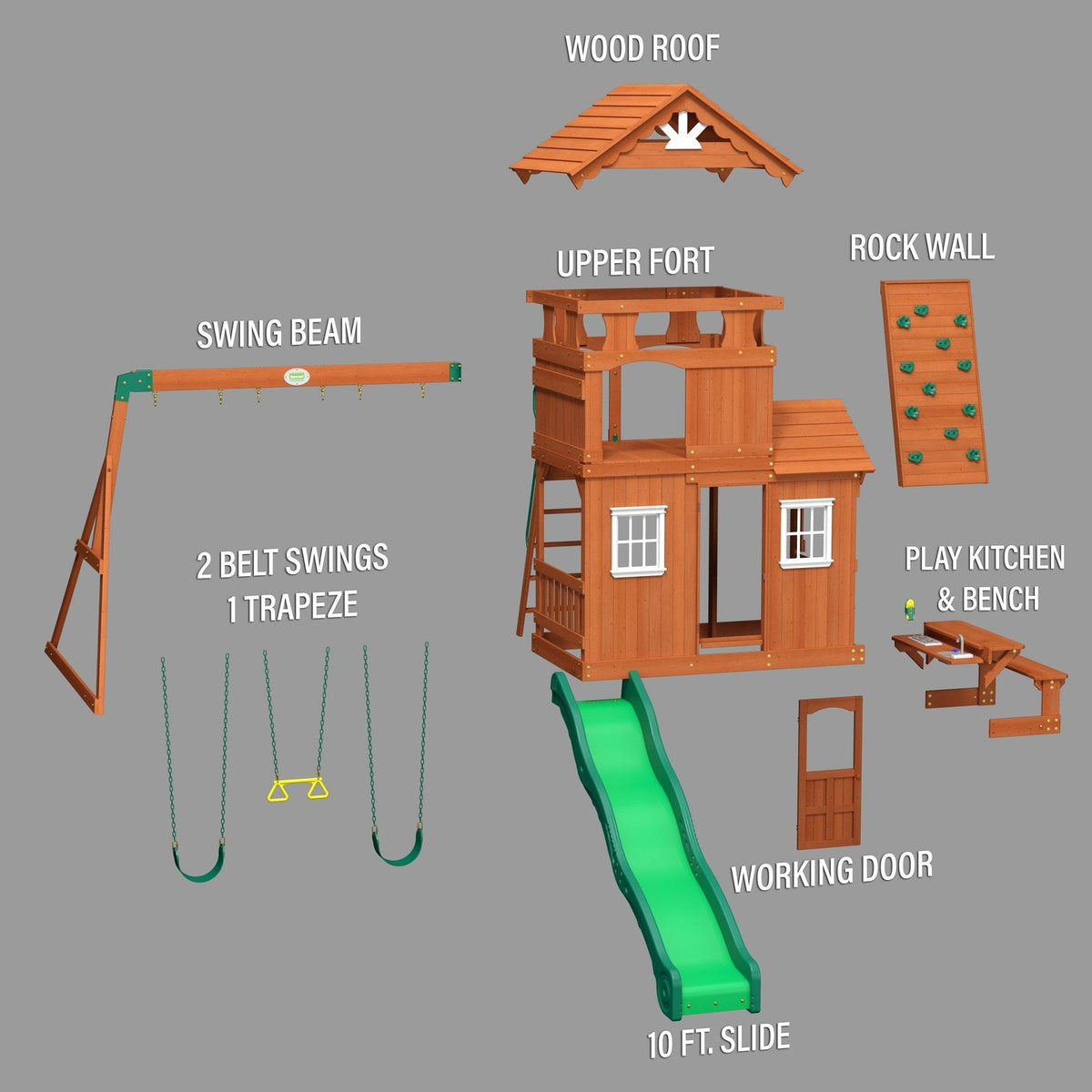 Shenandoah Swing Set - Prioka