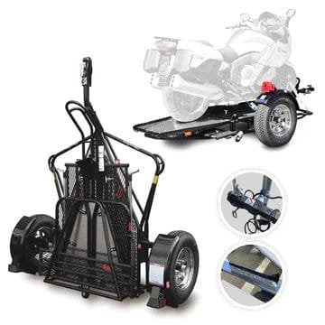 Single Stand-Up™ Motorcycle Trailer - Prioka