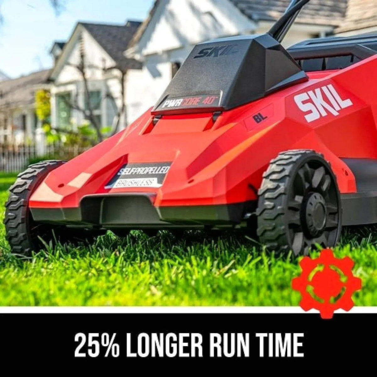 Skil PWR CORE 40-volt, 20-in Self-Propelled Battery Walk Mower with (1) 6 Ah Battery Included | SM4910C-11 - Prioka