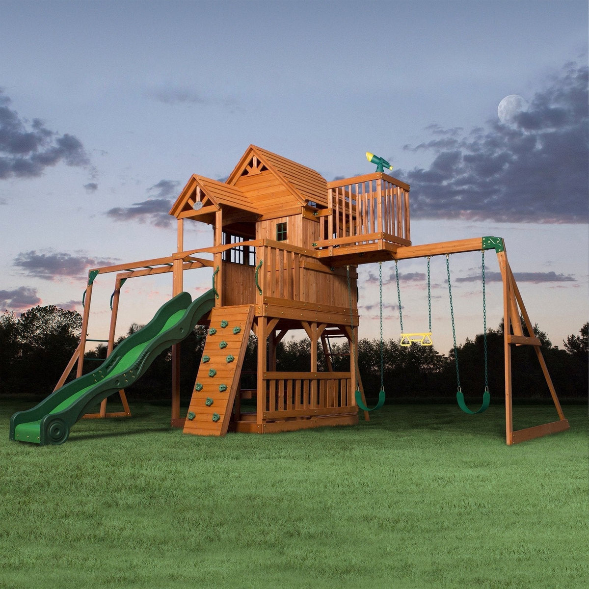 Skyfort II Swing Set - Prioka