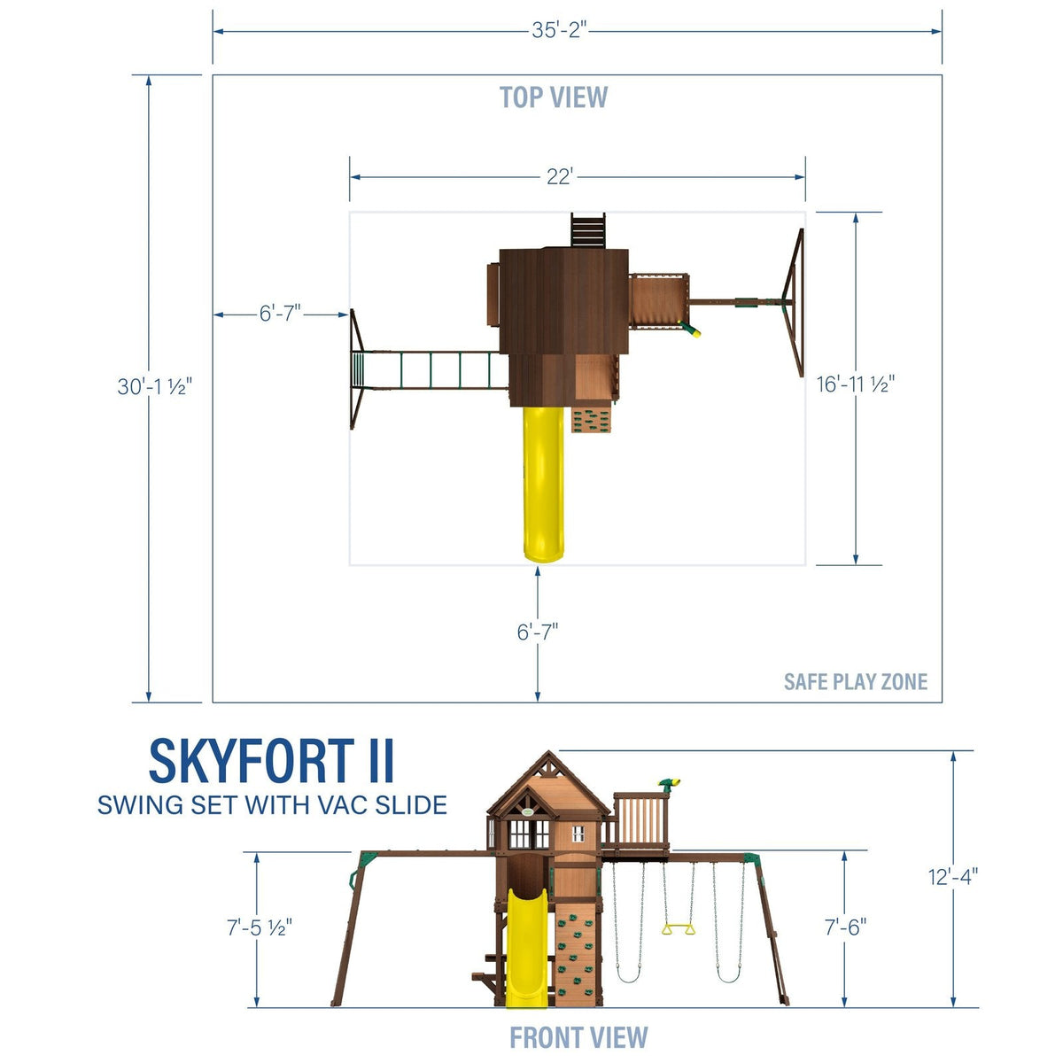 Skyfort II with Wave Slide - Prioka
