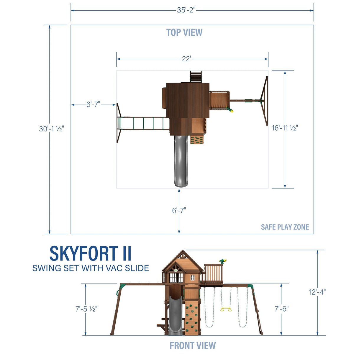 Skyfort II with Wave Slide - Prioka