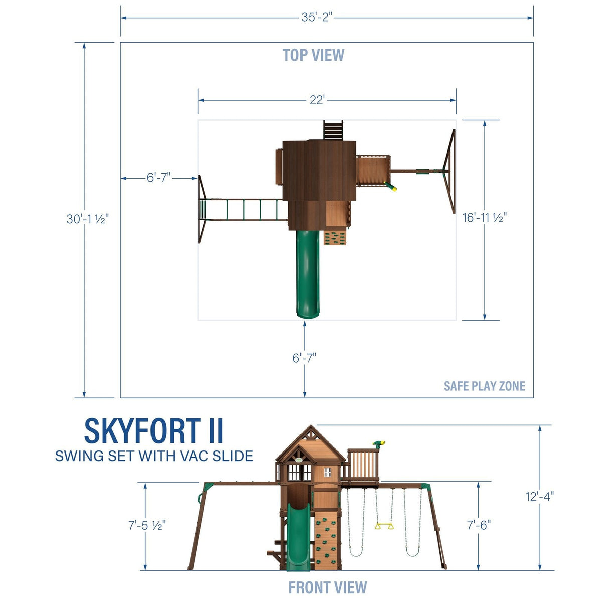 Skyfort II with Wave Slide - Prioka