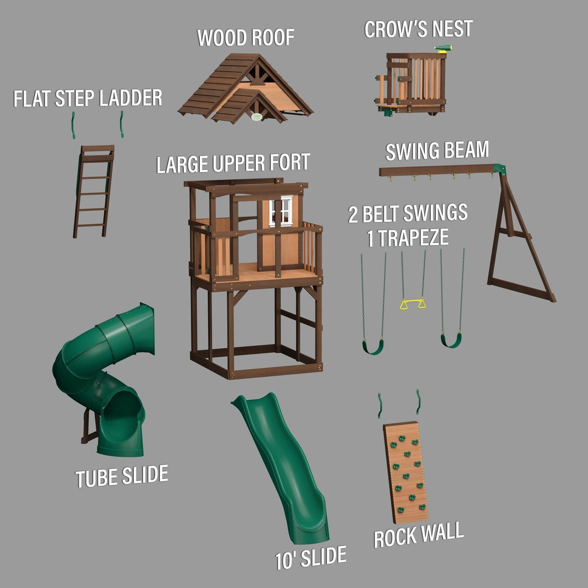 Skyfort III Swing Set - Prioka