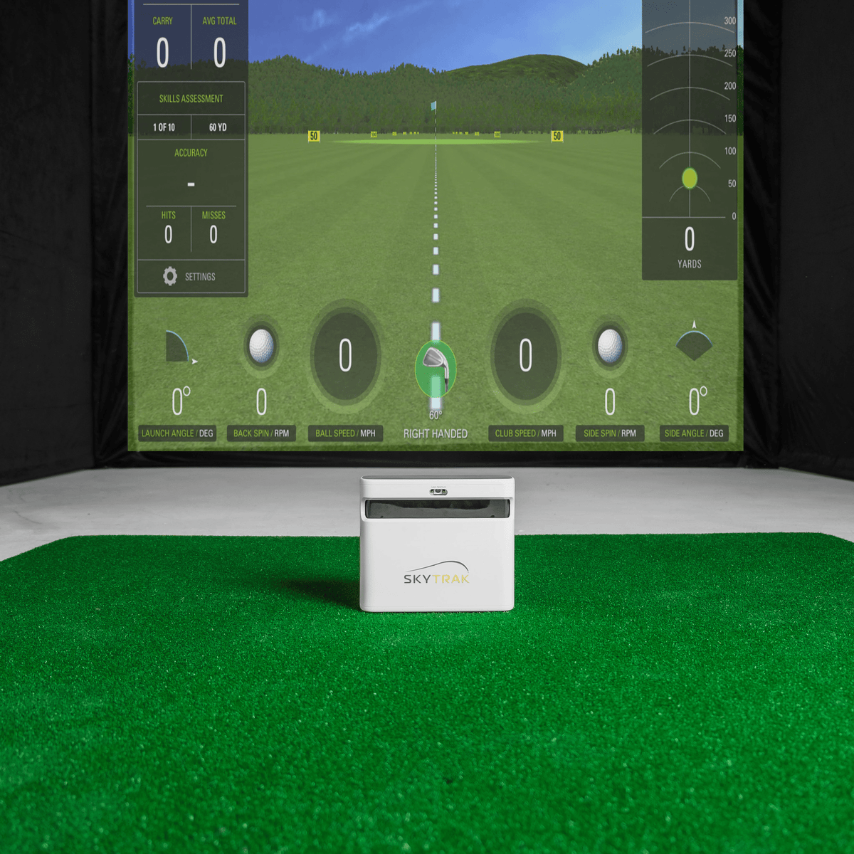 SkyTrak+ SimBox Home Golf Simulator Full Package - Prioka