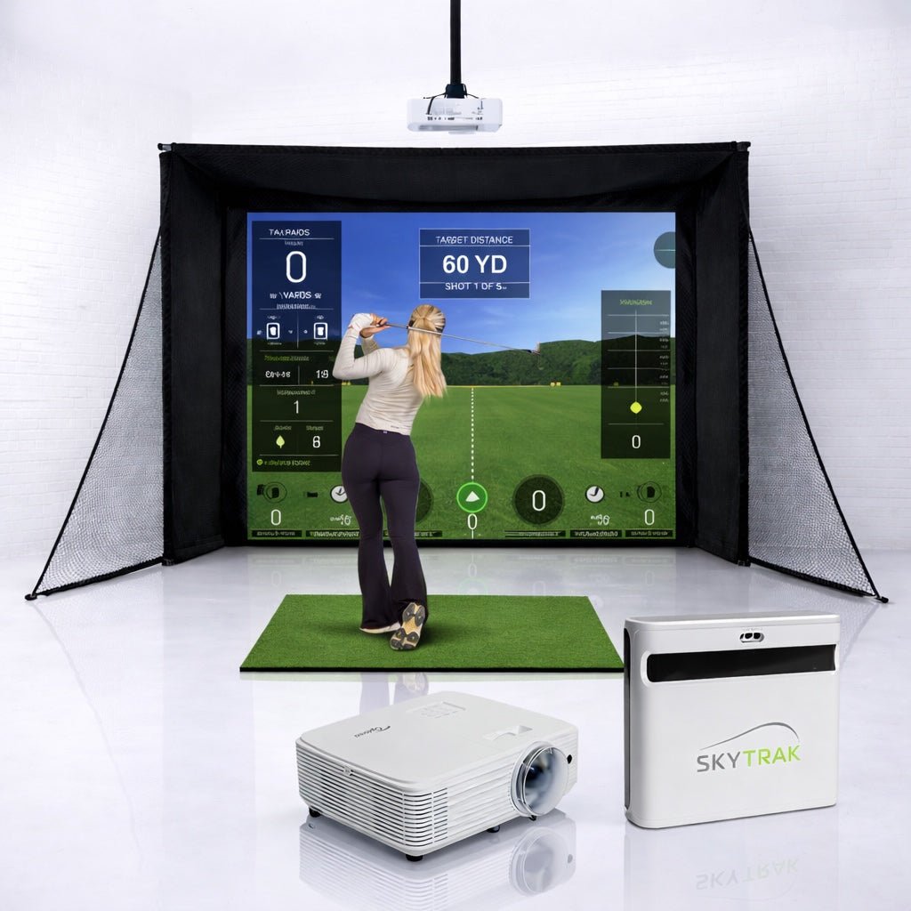 SkyTrak+ SimBox Home Golf Simulator Full Package - Prioka