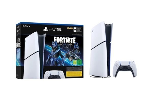 Sony PlayStation 5 PS5 Slim Digital Edition Console Fortnite Cobalt Star Bundle EU Plug