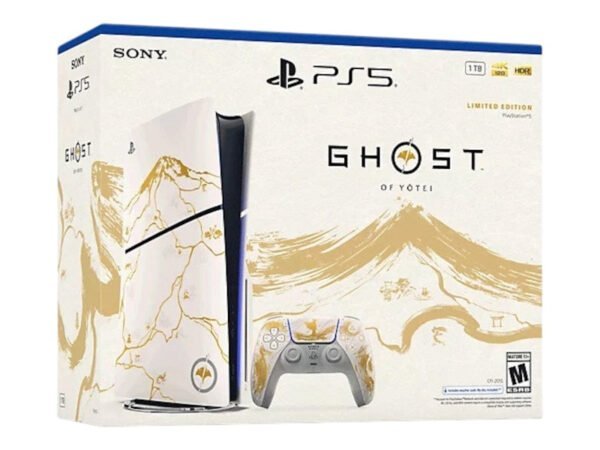 Sony PlayStation 5 PS5 Slim Ultra HD Ghost of Yotei Gold Limited Edition Bundle (US Plug)