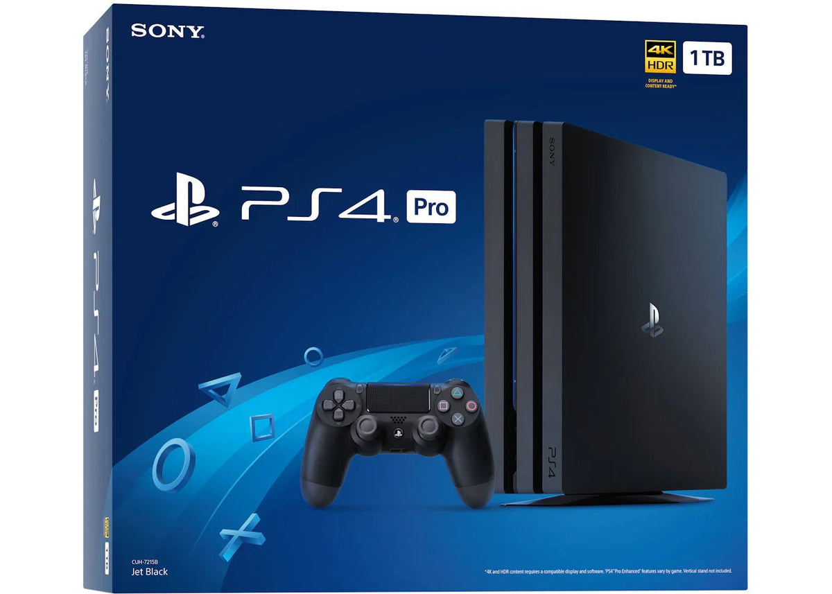 Sony PS4 PlayStation 4 Pro 1TB Console Jet Black (CUH-7215B) US Plug - Prioka