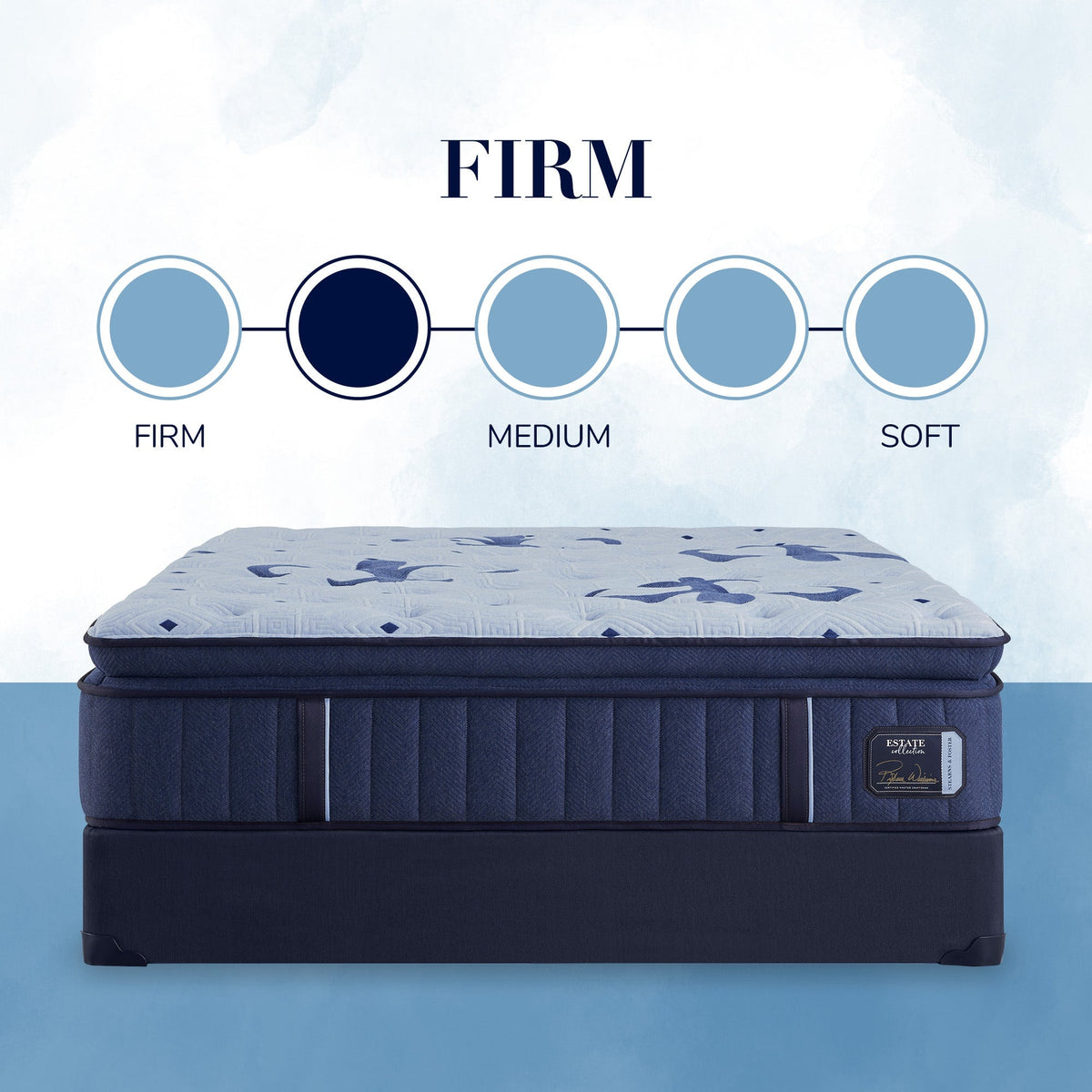 Stearns & Foster Estate Firm Euro Pillow Top Mattress - Prioka