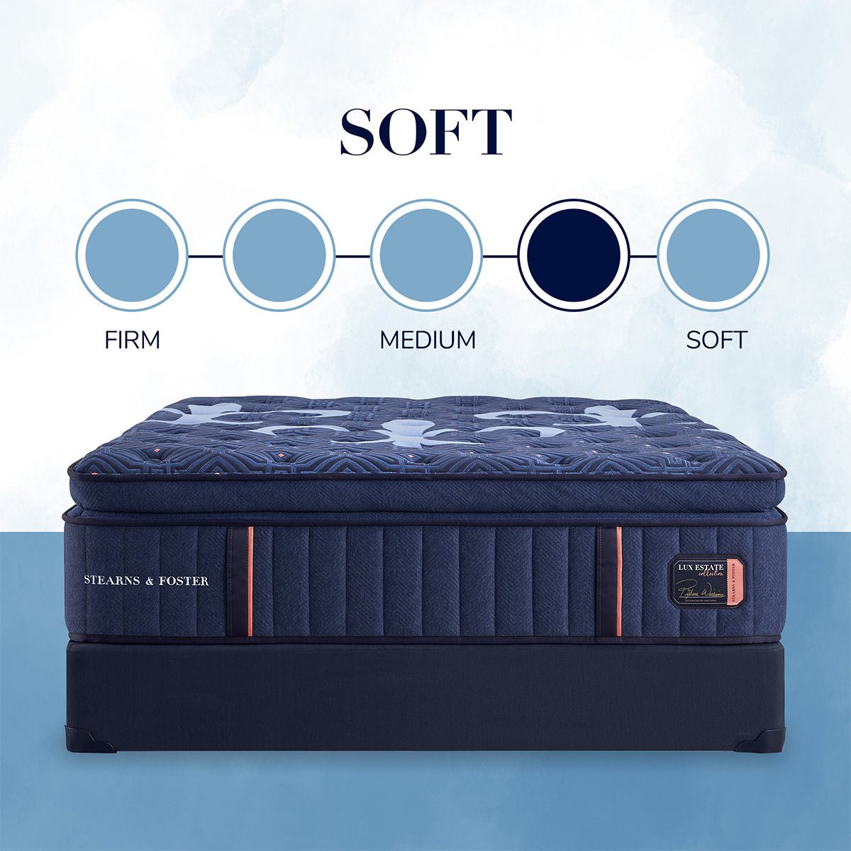 Stearns & Foster Lux Estate Soft Euro Pillow Top Mattress - Prioka