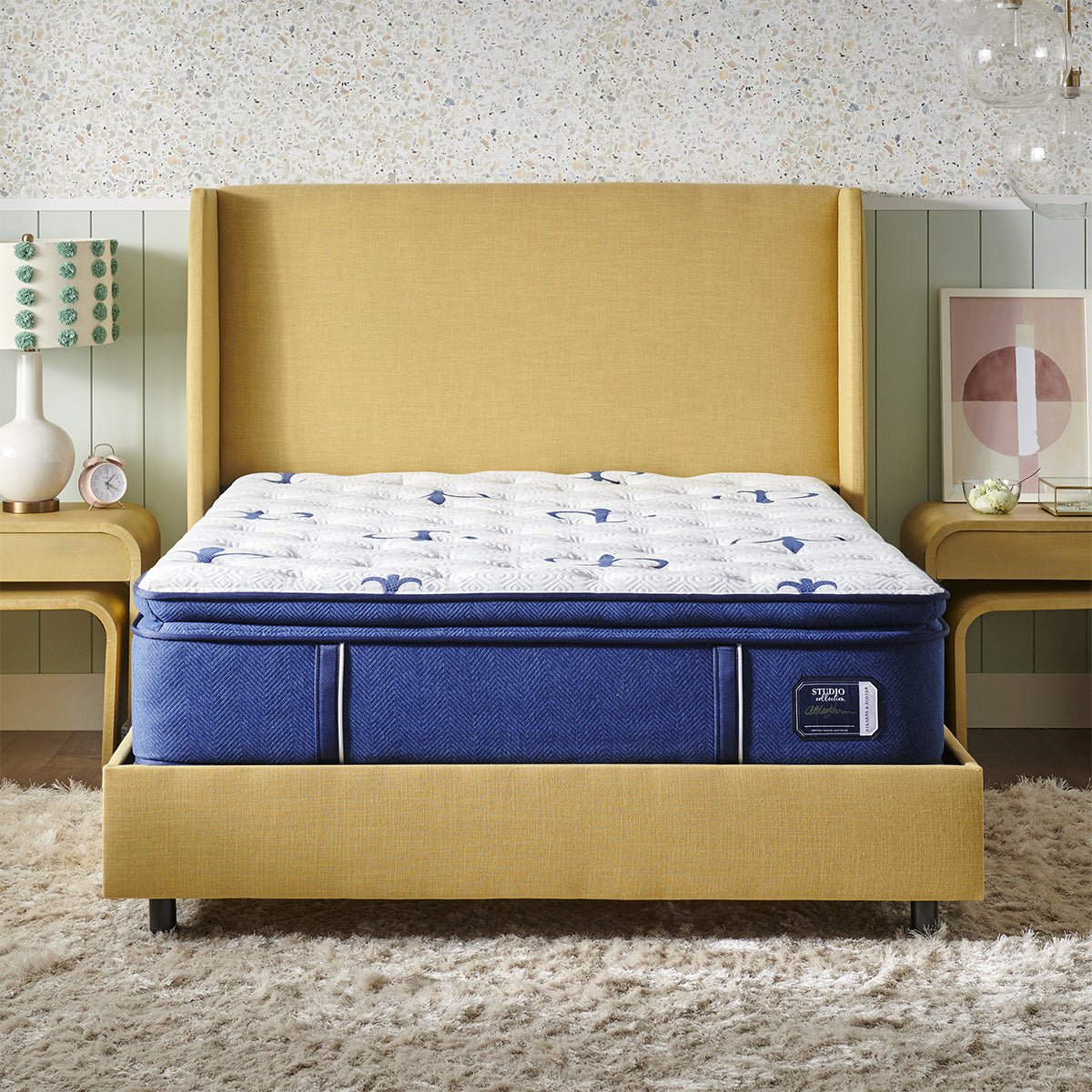 Stearns & Foster Studio Medium Euro Pillow Top Mattress - Prioka
