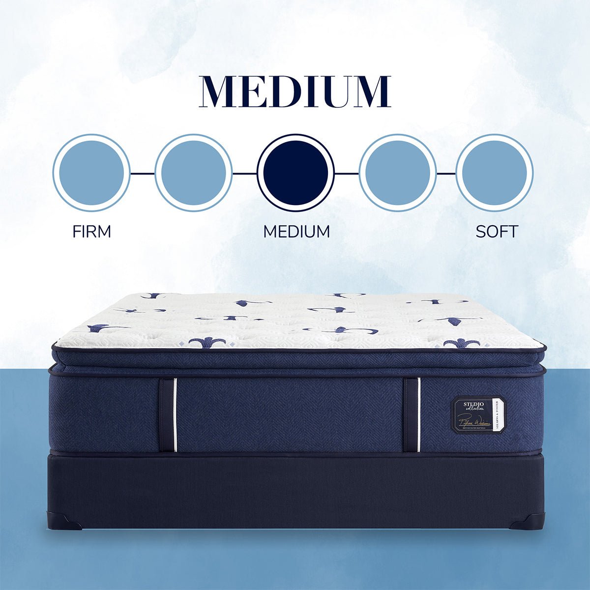 Stearns & Foster Studio Medium Euro Pillow Top Mattress - Prioka