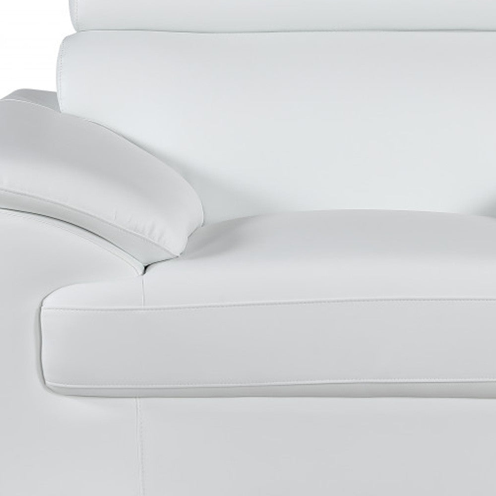 Sterling Leather Seating Set – White - Prioka