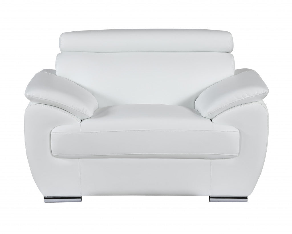Sterling Leather Seating Set – White - Prioka