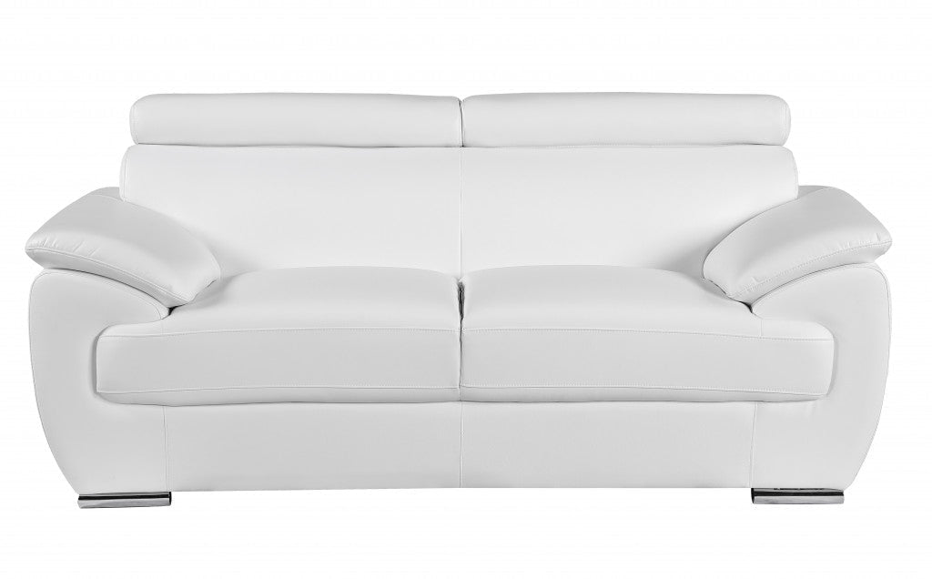 Sterling Leather Seating Set – White - Prioka