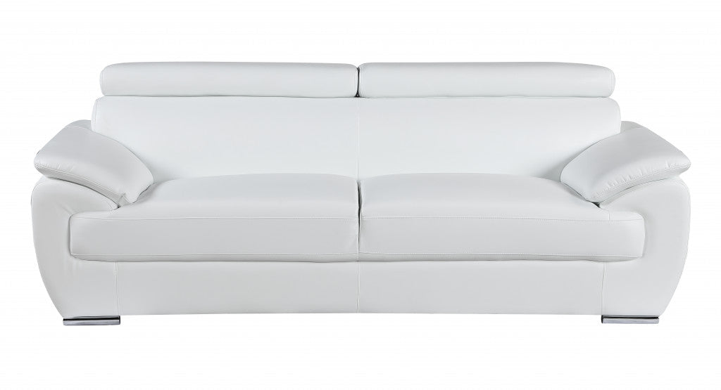 Sterling Leather Seating Set – White - Prioka