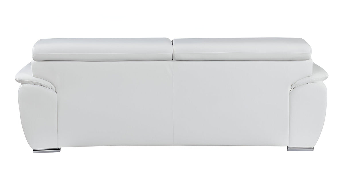 Sterling Leather Sofa – White - Prioka