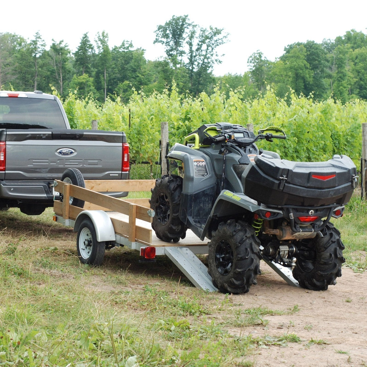 Stirling 5-ft x 8-ft Steel Utility Trailer ( 1250-lb Capacity ) 5266161 - Prioka