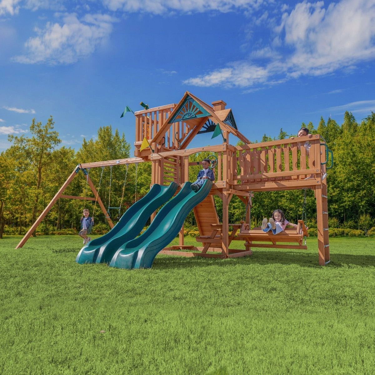 Summerville Deluxe Swing Set - Prioka