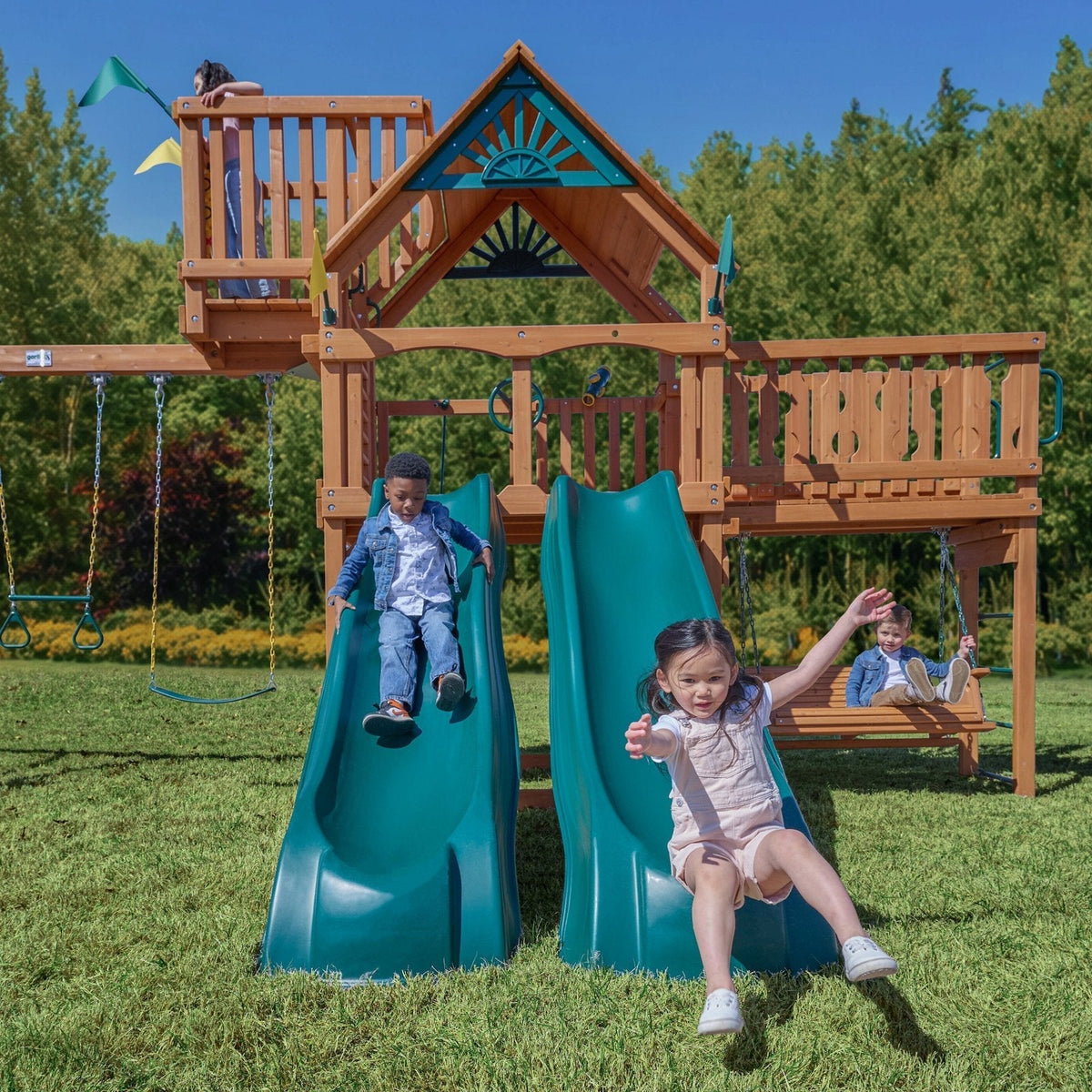 Summerville Deluxe Swing Set - Prioka